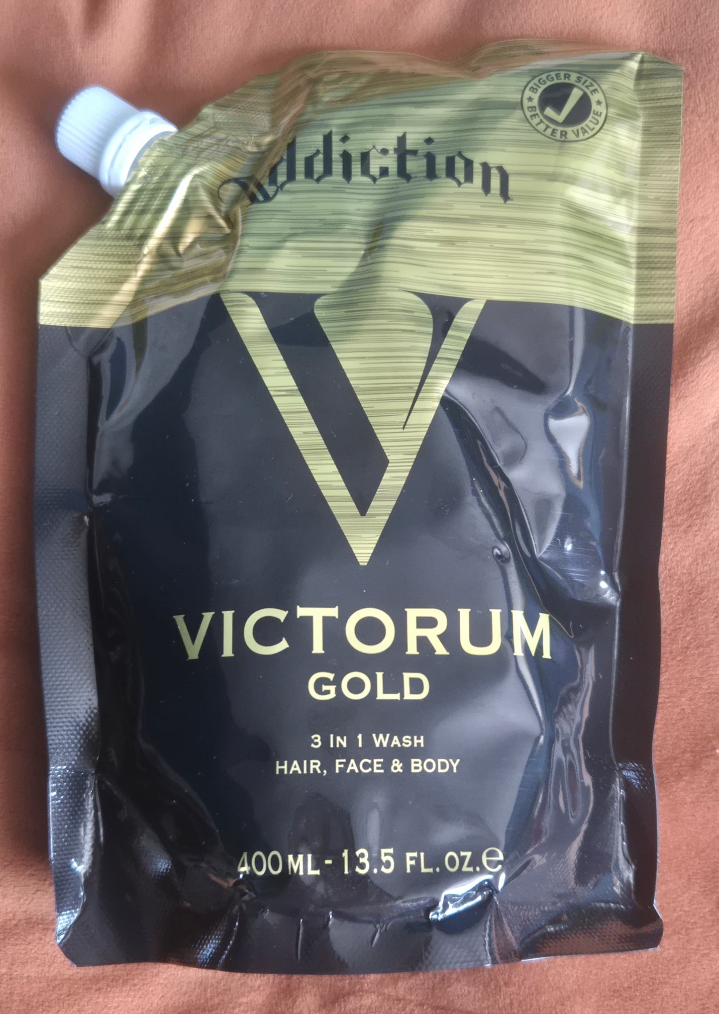 Addiction Victorium Gold 3 in 1 Hair, Face & Body Wash 400ml