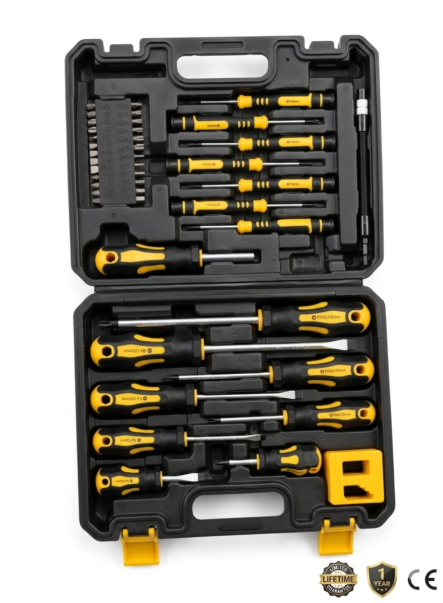 42 Piece Screwdriver Set In Case