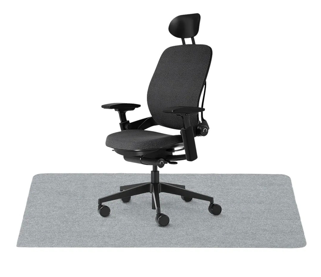 Office Chair Mat Floor Protector Mat Non Slip Office Rug Computer Gaming Chair Mats for Home Offic Hard Floor (Light Grey) 120x90cm