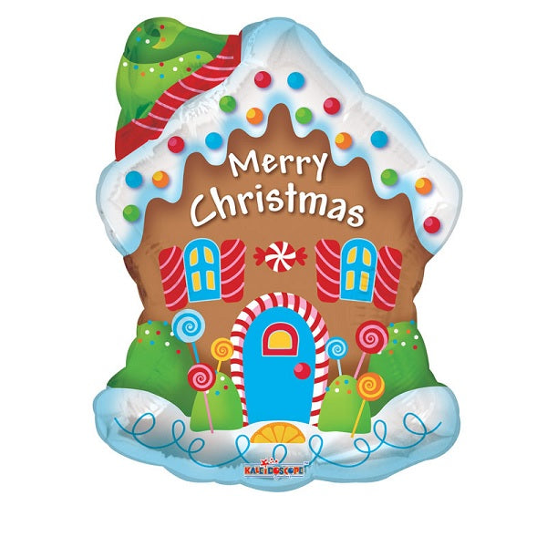 Gingerbread House Super Shape Balloon - Jumbo Size 36"