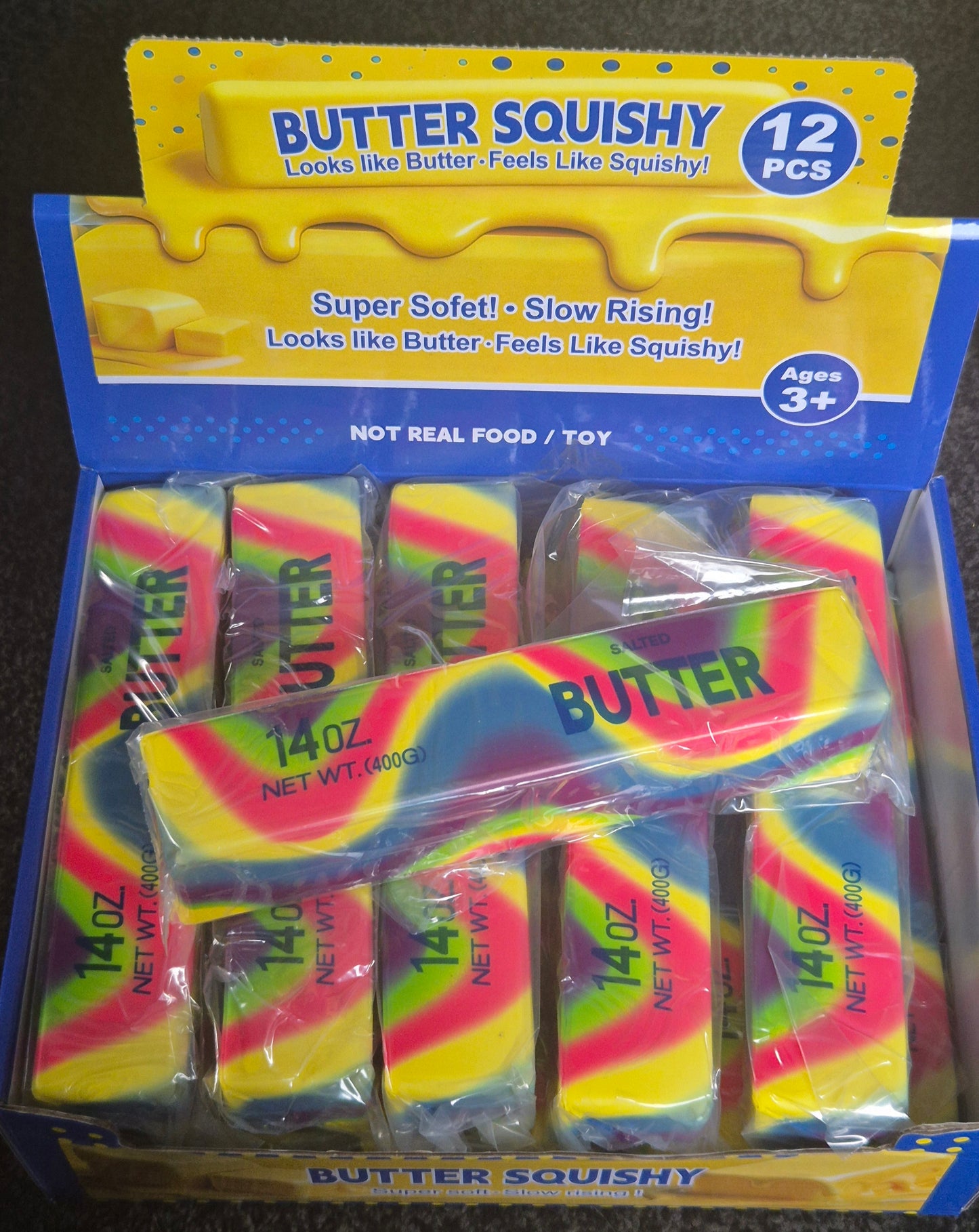 Large Rainbow Butter Squishy