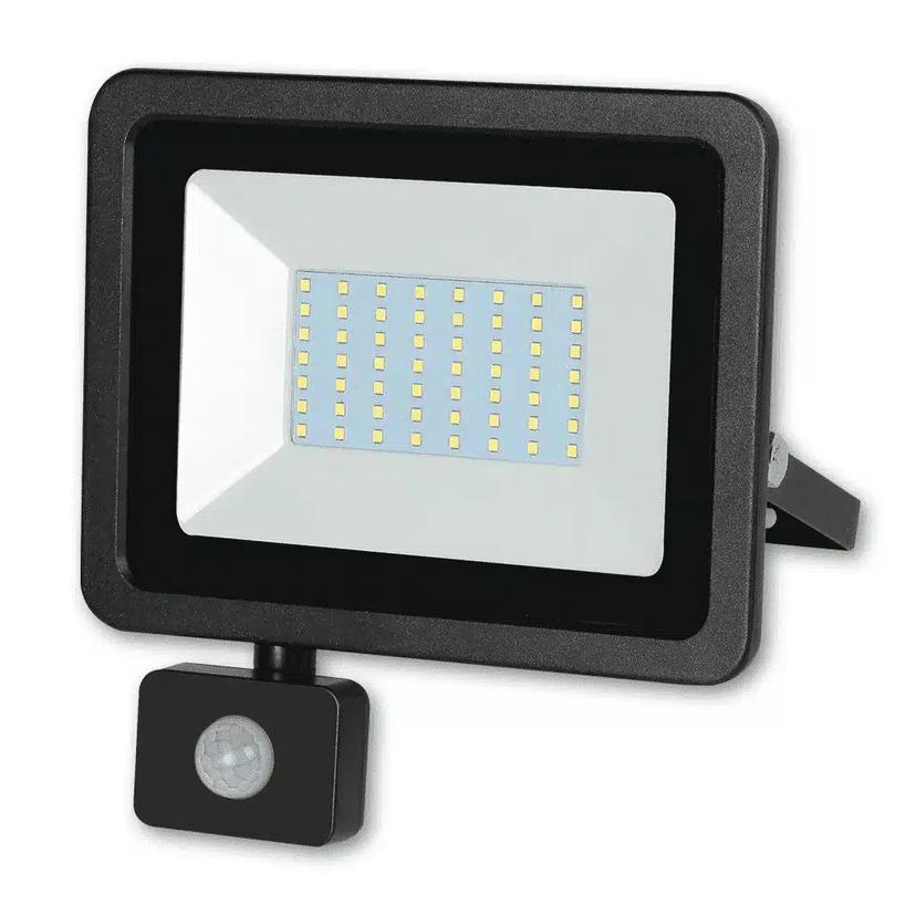 Baltic 50w LED Slim Floodlight with PIR built in motion Sensor 220-240v