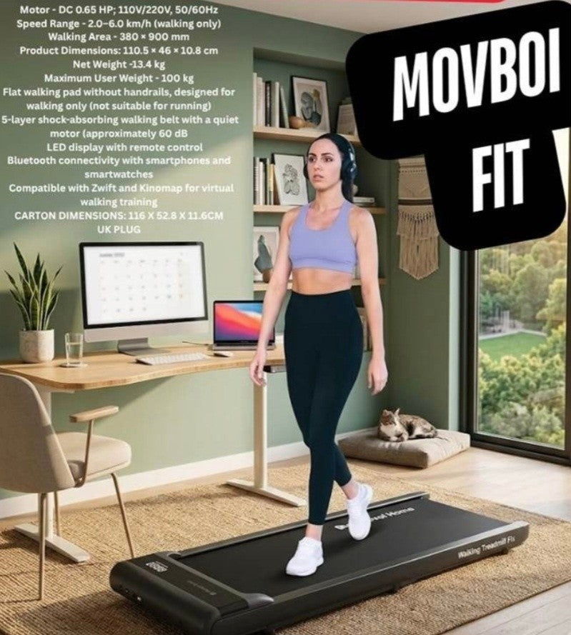 Movboi Bluetooth Walking Pad with App & Remote Control