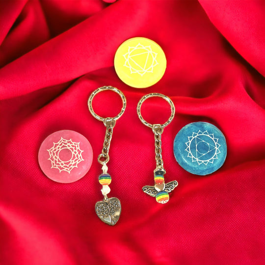 Handmade Chakra Keyring (2 assorted)