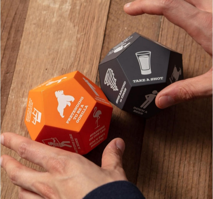 Boxer Gifts Diced Giant Dice Drinking Game | Fun Drinking Games For Adults | Indoor or Outdoor Party Games Gift For Adults