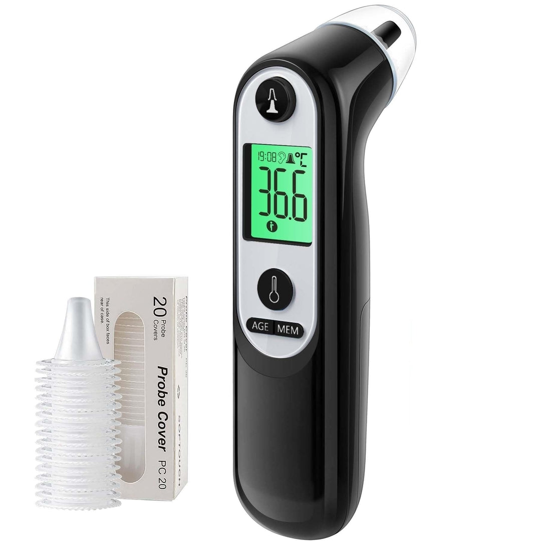 Highly Accurate Ear Thermometer, Digital Ear Thermometer for Kids and Adults, Memory Recall, Fever Alarm