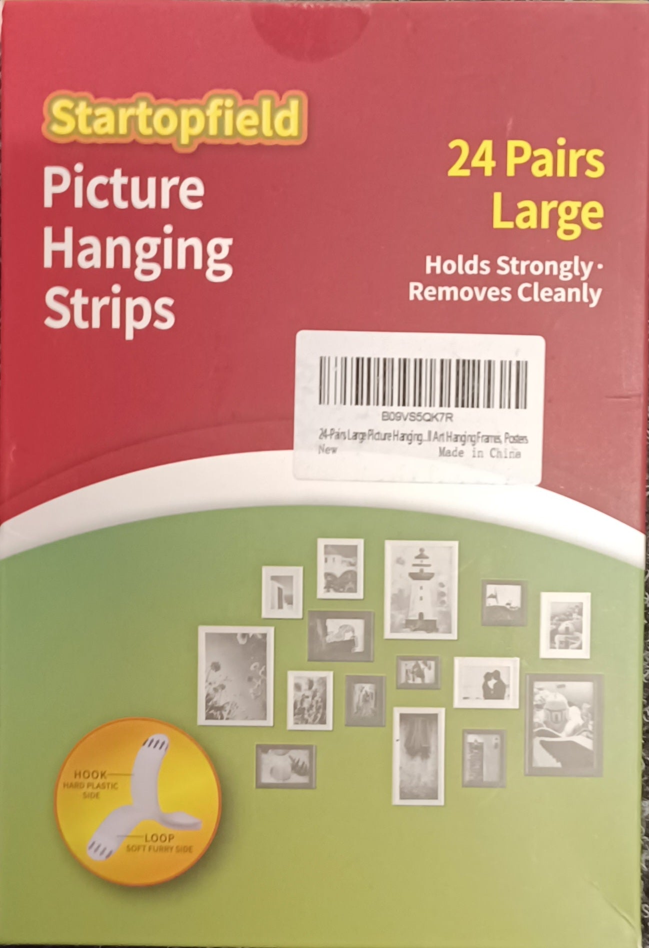 Picture Hanging Strips. 24 Pairs Large