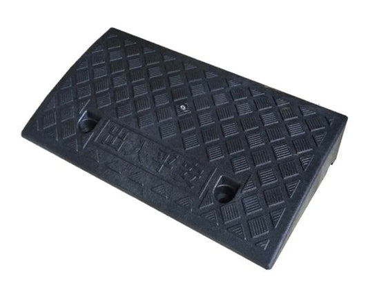 2 x Lightweight & Non-Skid Indoor Plastic Ramps, Safe Uphill Pad for Steps, Lightweight Design - Wheelchairs Kerb Ramps Easy to Carry