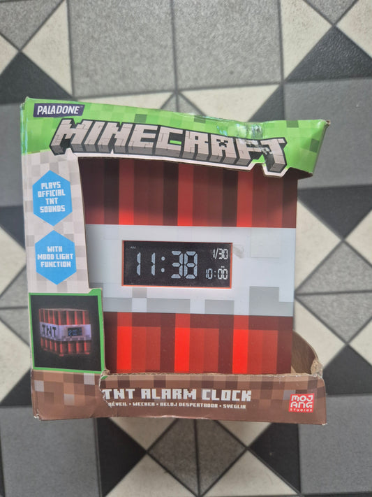 Minecraft TNT Alarm Clock *damaged box as shown