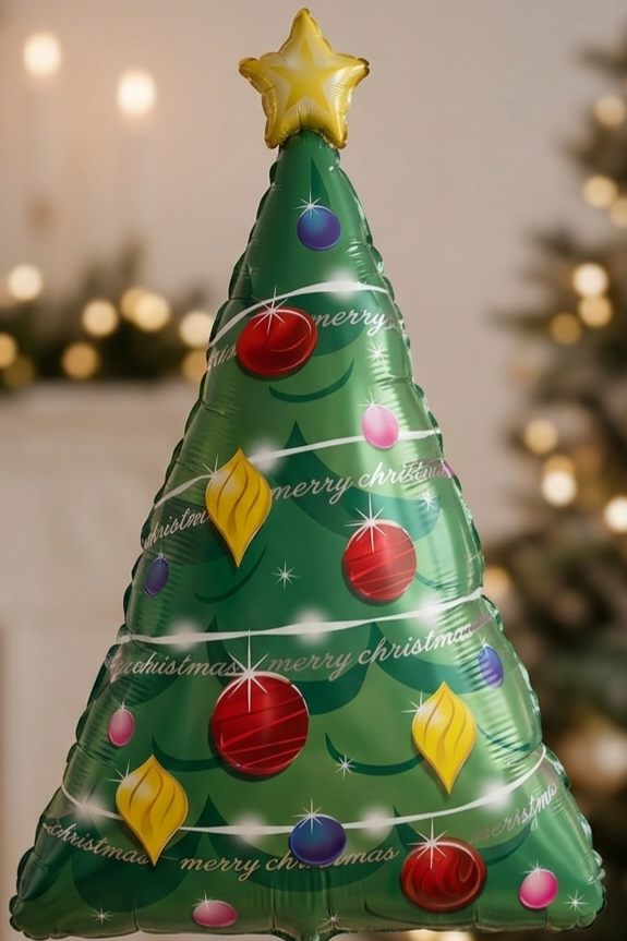 Christmas Balloon - Qualatex Christmas Tree Balloon 39"