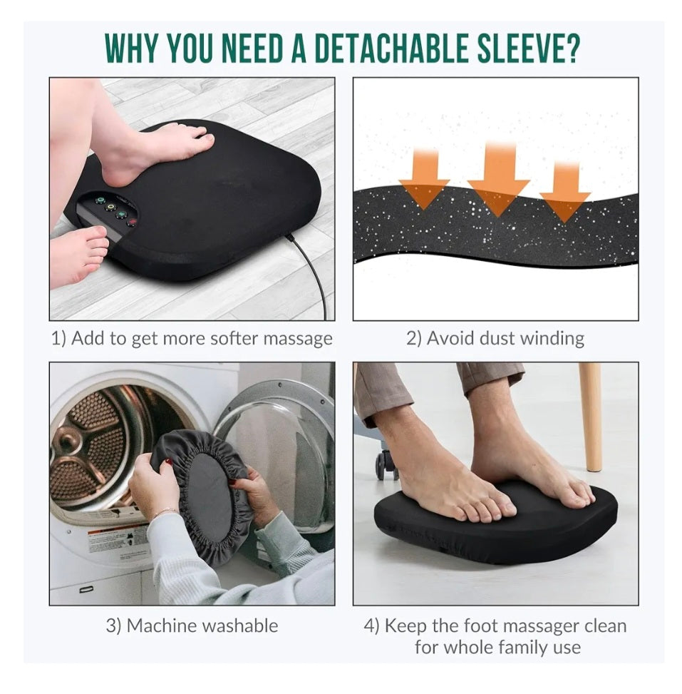 Snailax Shiatsu Foot, Back & Leg Massager with Heat, 2-in-1 Deep Kneading Massagers for Back and Neck, Electric Foot Massager, Foot Warmer