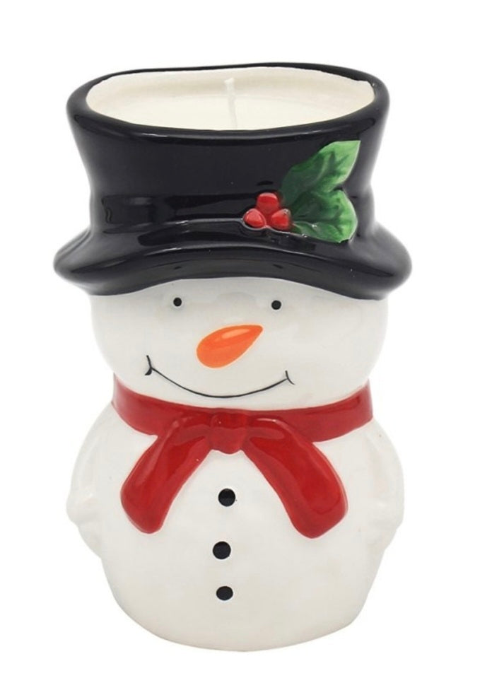 Scented Snowman Candle Ceramic