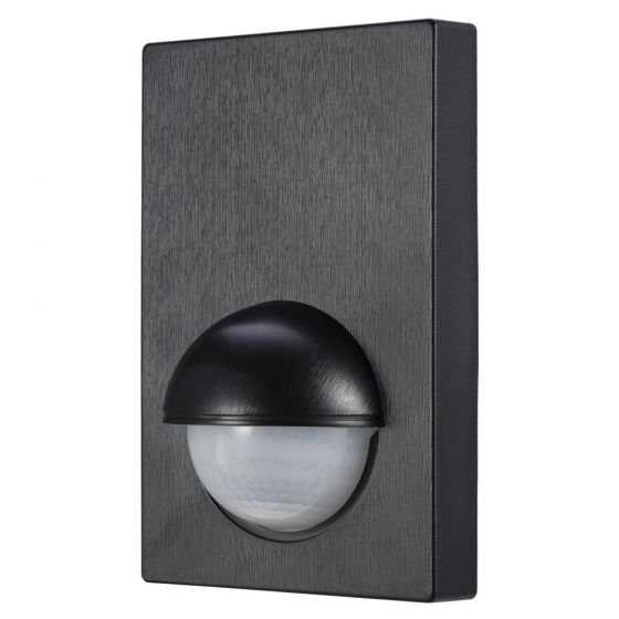 ZINC - 180° Wall Mount PIR Motion Sensor Black