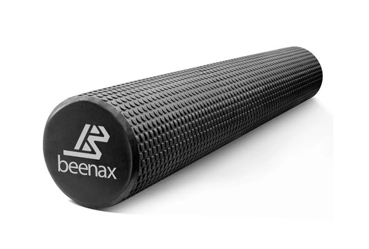 Beenax Foam Roller 90cm - Lightweight Muscle Roller for Fitness, Pilates, Yoga, Physio, Trigger Point, Deep Tissue, Joint Massage, Pain Relief - Designed to Relieve Stress and Relax Tight Muscles