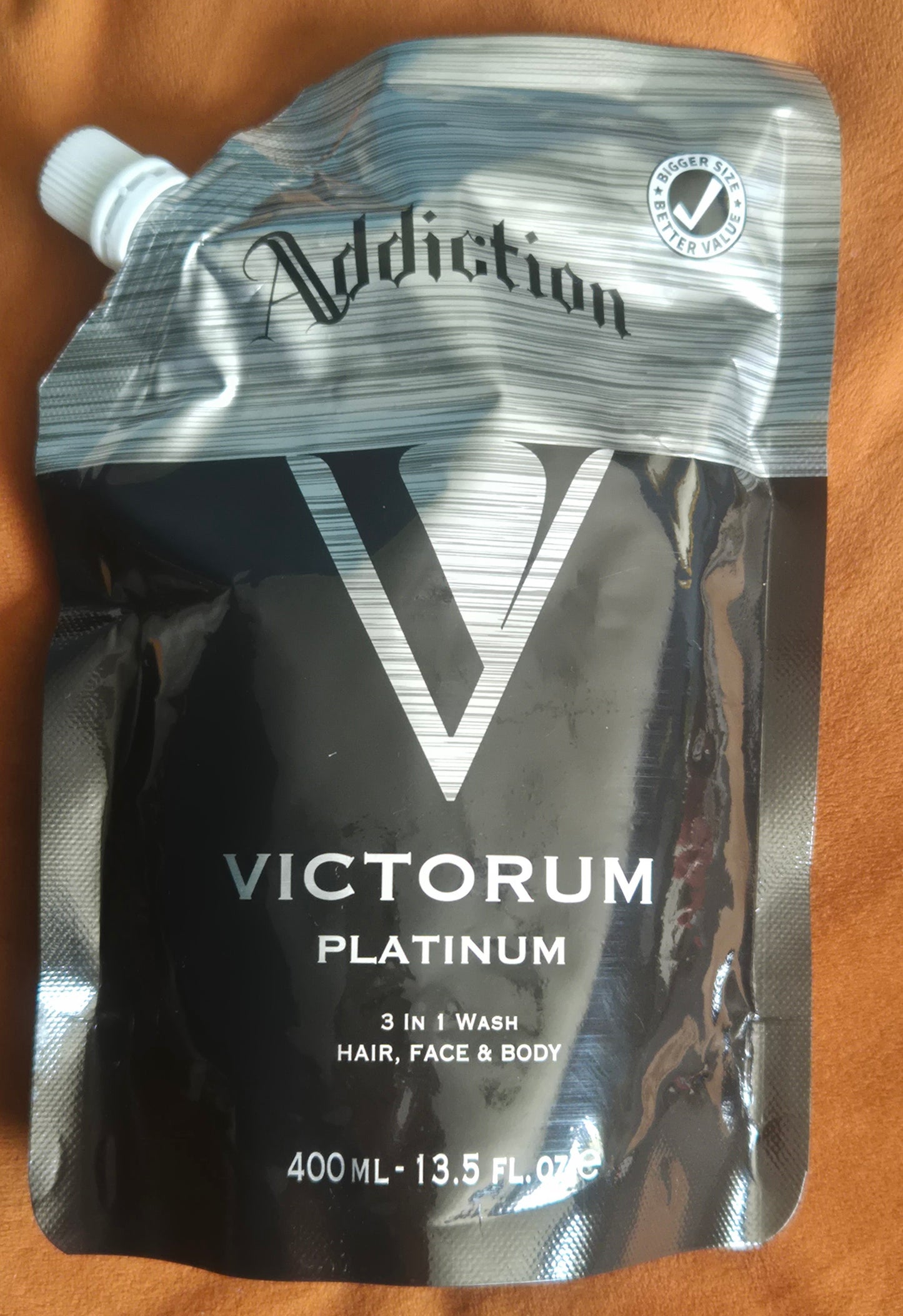 Addiction Victorium Platinum 3 in 1 Hair, Face & Body Wash 400ml