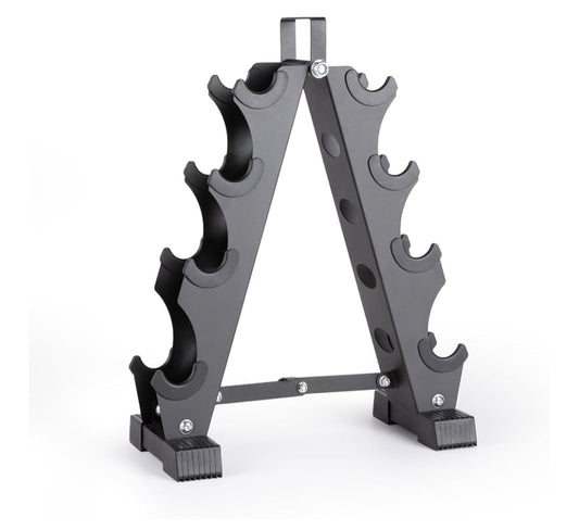 Dumbbell Rack Stand,4 Tier A-Frame, Heavy Duty Dumbbell Holder, Portable Weight Rack for Home Gym (Stand Only)