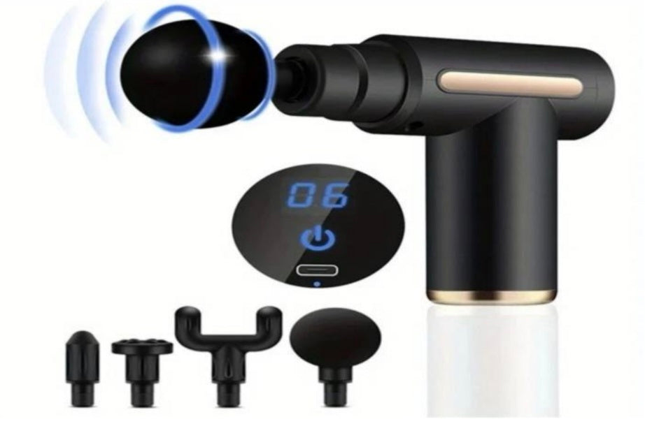Massage Gun 4 Interchangeable Heads