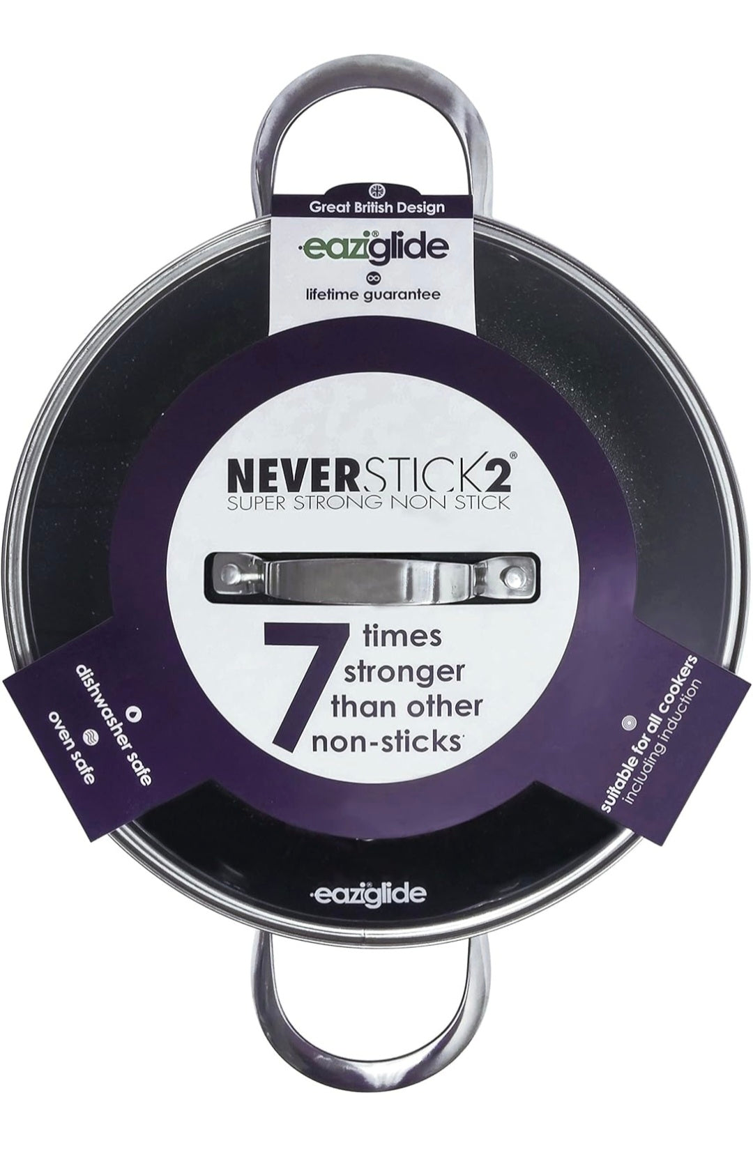 Eaziglide Neverstick2 28cm Shallow Casserole Pan