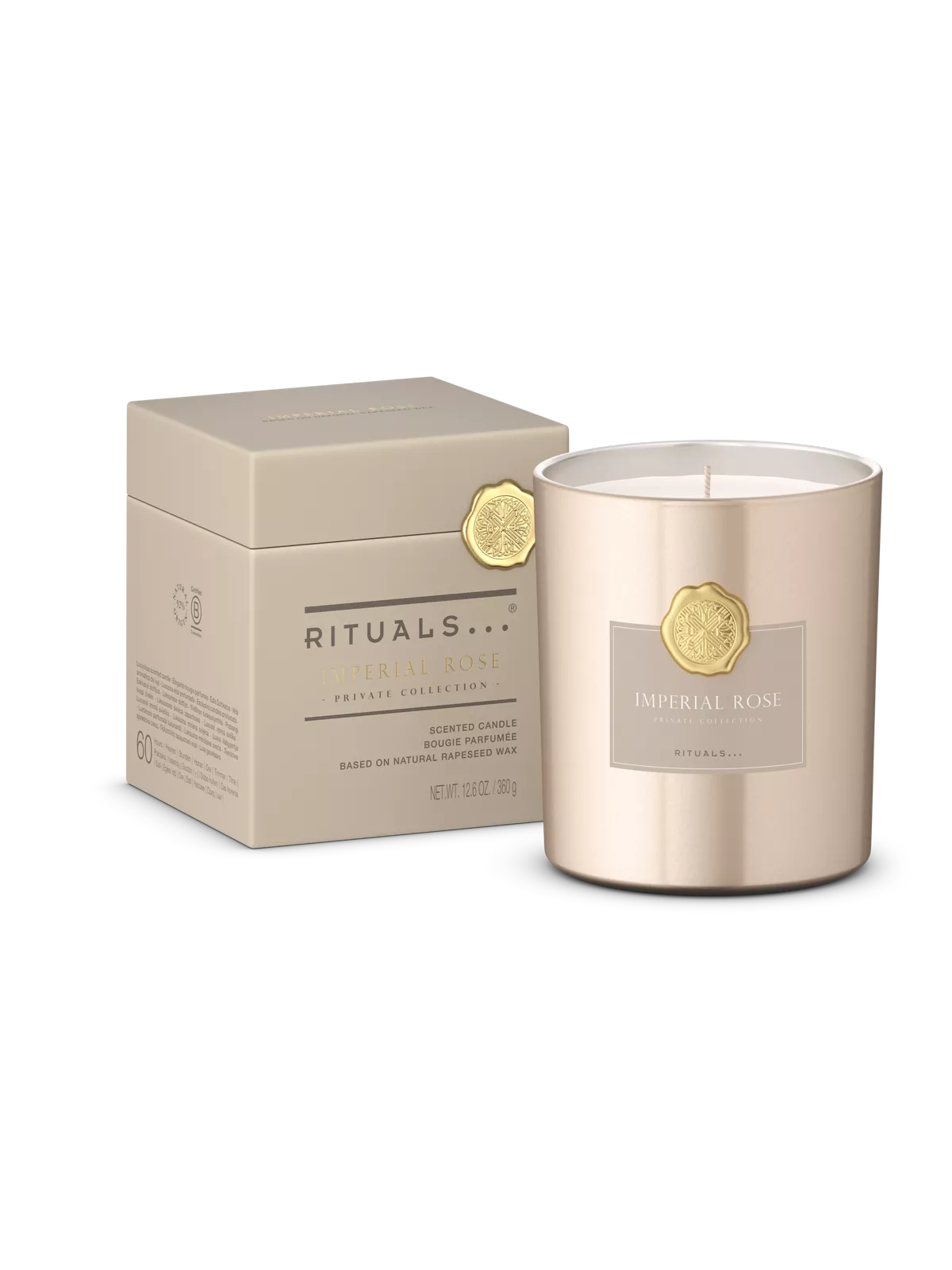 Rituals Imperial Rose - Private Collection - Luxury Scented Candle - 360g