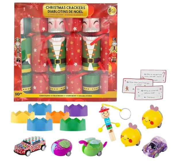 6 Pack Christmas Crackers