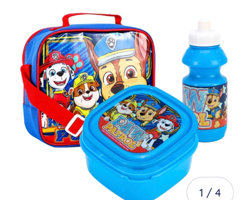 Paw Patrol 3 Piece Lunchbox Set