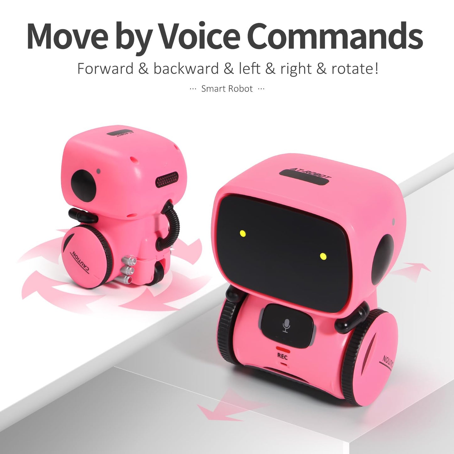 Interactive Smart Robot Toy for Kids with Voice Control, Touch Sensor, Dance, Sing & Record Functions 2 colours