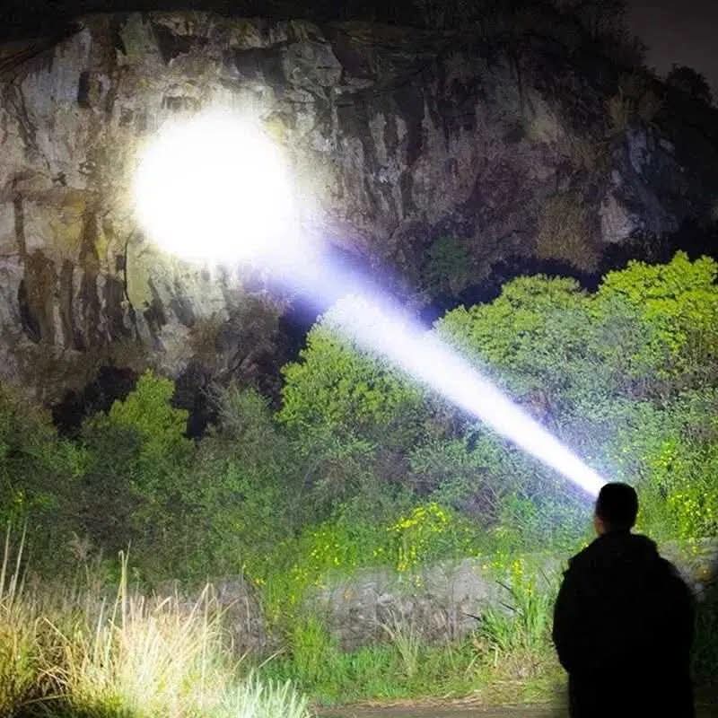 Head Torch with Super White Laser & Induction Switch, Battery & USB