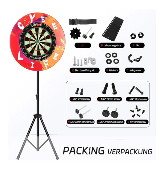 CyeeLife Dartboard Stand tripod ZD04A For Steel and soft board