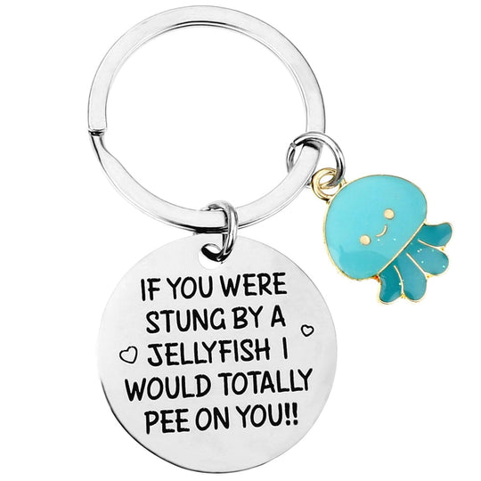 Stung by Jellyfish Fun Keyring