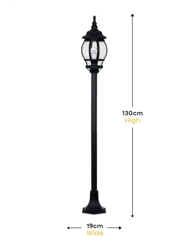 Modern Black Bollard Lamp Post Light | Post Lights, Home Décor & Improvement Essential | Mains Wired