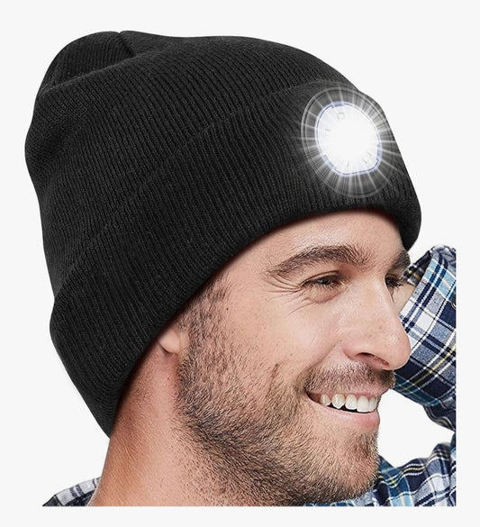 LED Beanie Hat Warm Hat with Light
