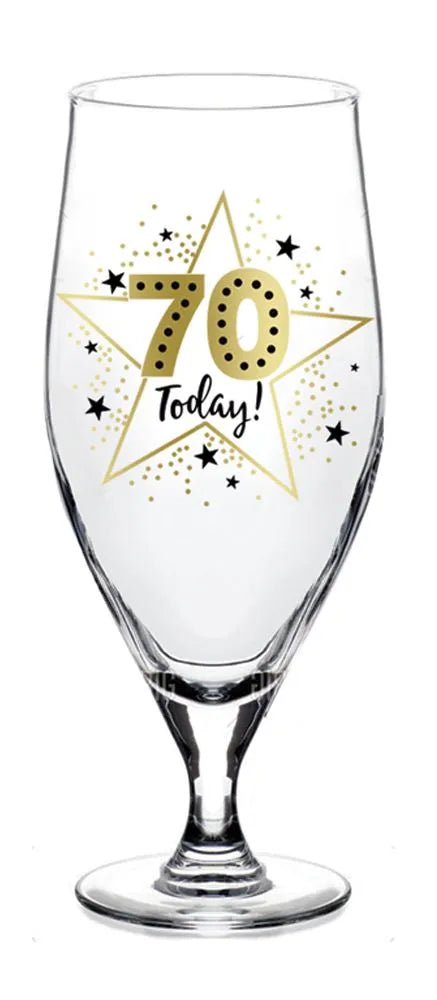 '70 Today' Pint Glass In Gift Box