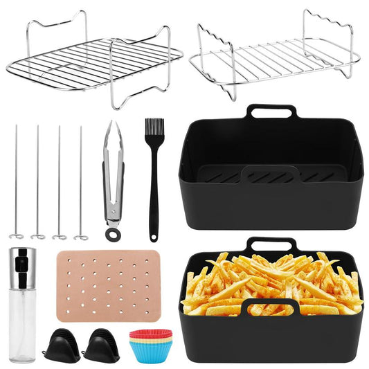 22-Pcs Air Fryer Accessories Set, BPA-Free Airfryer Silicone Mould