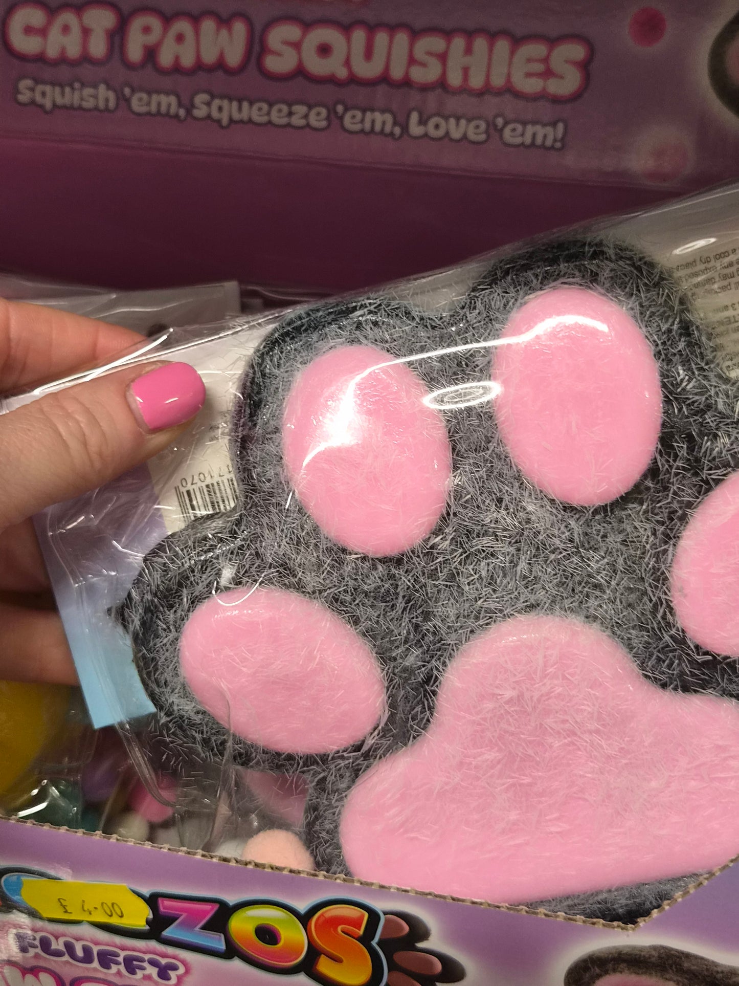 Taba Squishy Paw Fidget Squishy Various Colours