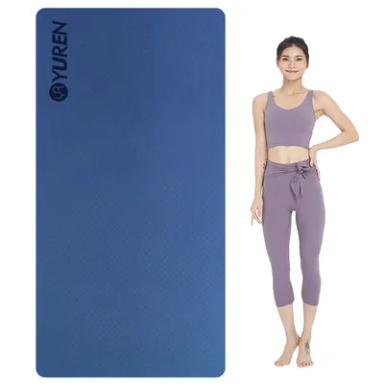 YUREN Large Exercise Mat 195×90cm Eco-friendly TPE 10mm Thick Yoga Mat Non Slip Workout Mat for Home Gym High Intensity Fitness Yoga Cardio Exercise HIIT