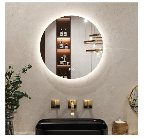50cm LED Round Bathroom Mirror With Anti-Fog