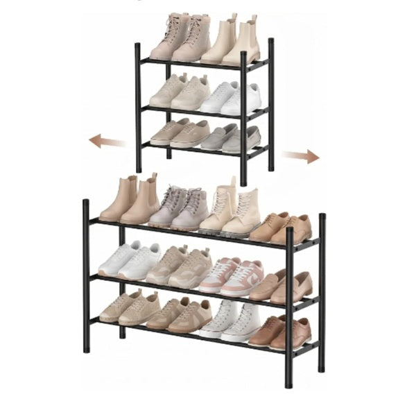 3 Tier Extendable Shoe Rack