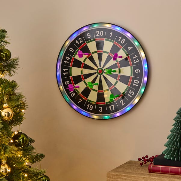 LED Light Up Magnetic Dart Board
