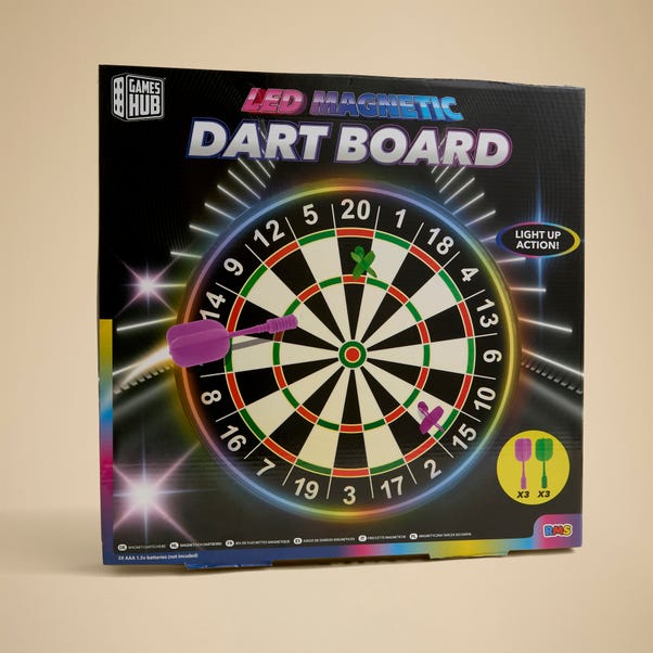 LED Light Up Magnetic Dart Board