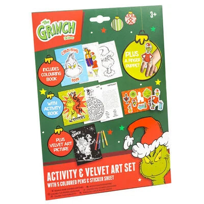 The Grinch Activity & Velvet Art Set