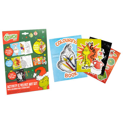 The Grinch Activity & Velvet Art Set