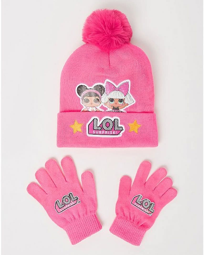 LOL Beanie Hat & Gloves Set. One Size