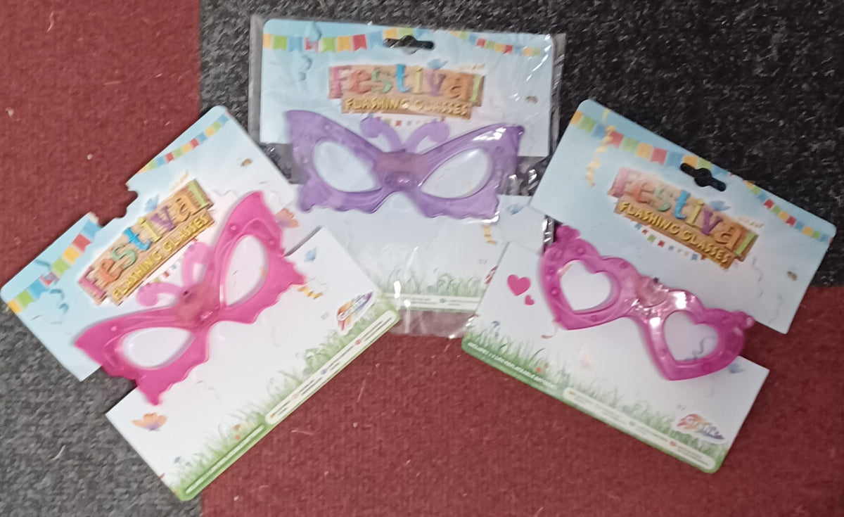 Festival Flashing Glasses. Random Design Provided