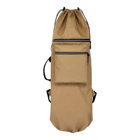 Skateboard Bag Waterproof Skateboard Carry Case Shoulder Bag Sports Storage Bag Protective Case Backpack Khaki 84cmx32cm