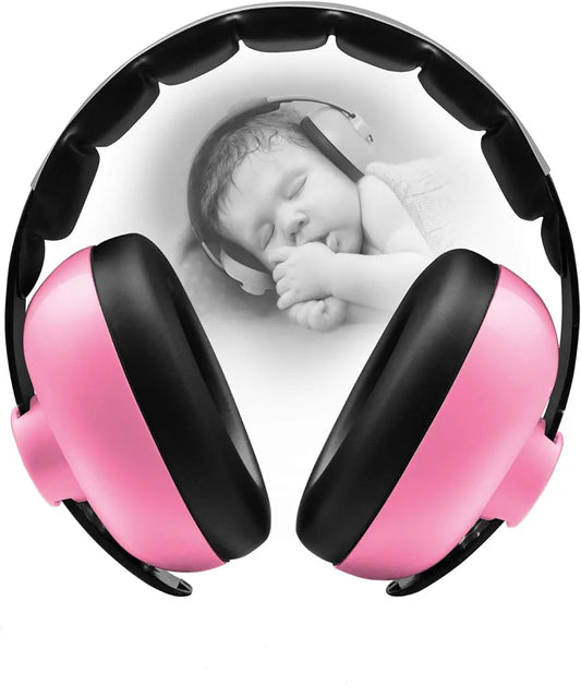 BTKCARE Baby Ear defenders-CE UKCA Certfied-Noise Cancelling Headphones for Babies and Toddlers for 3-24 Months Pink