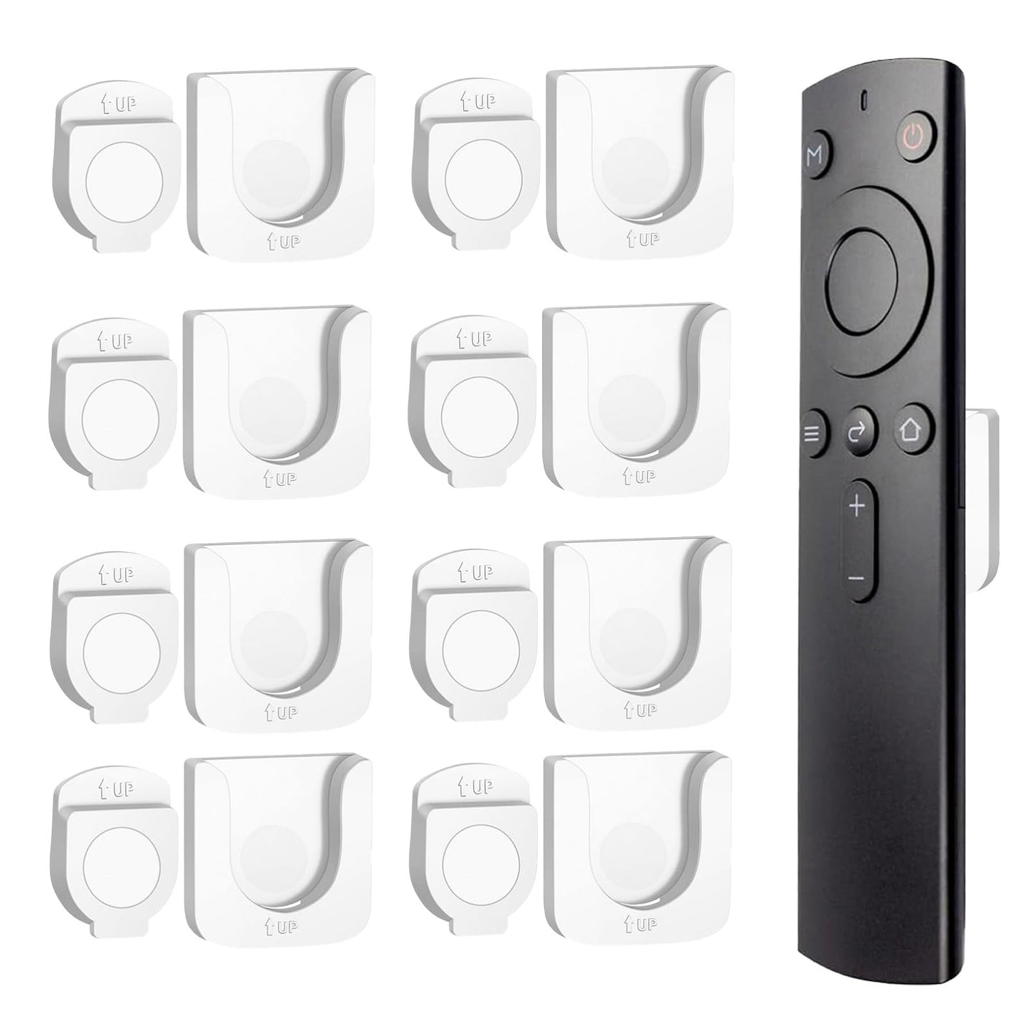 VEGCOO 8 Pack Magnetic Remote Control Holder, Remote Control Holder Wall Mounted, Remote Control Organizers for TV, Fan, Air Conditioner