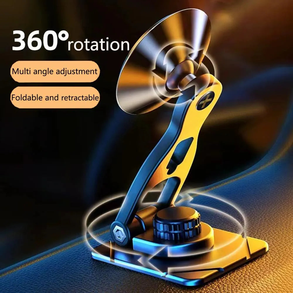 GRILLIN Car Phone Holde, Magnetic Phone Mount for Car, Car Phone Mount 360 Dashboard Phone Holder Compatible with Smartphones