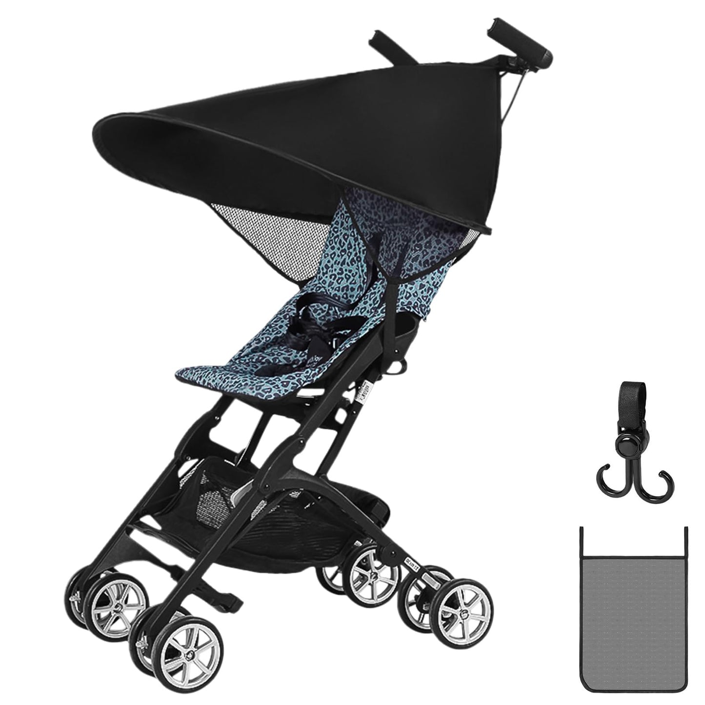 Pram Sun Shade Cover, Universal Baby Stroller Awning, UPF50 Adjustable Sun Shade Canopy