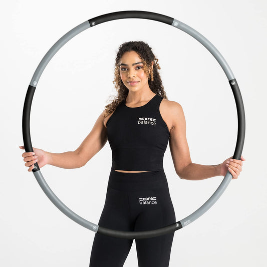 Core Balance Weighted Hula Hoop Adjustable Padded Fitness Exercise 1.2kg 98cm