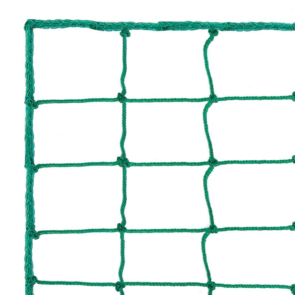 Aoneky Soccer Backstop Net 10x10ft 10x20ft 10x30ft, 4 Square Mesh, 0.1 Heavy Duty PE Cord - Soccer Football Containment Net Stop Ball Going over Fence Garden 10 x 20 ft